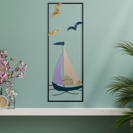 Wallity Port de Cannes - 1 Accesorio Decorativo de Metal Multicolor